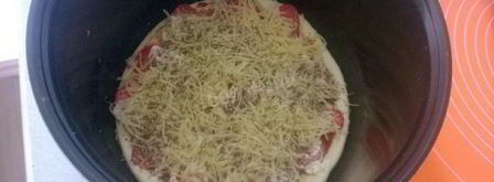 овощная пицца в мультиварке. Шаг 5