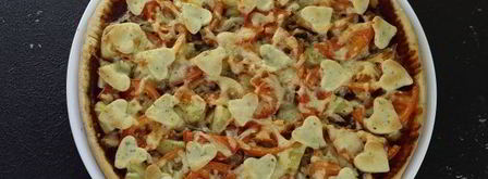 пицца на кефире и майонезе. Шаг 15