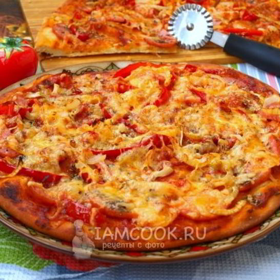 Рецепт пиццы на кефире в духовке
