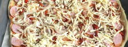 пицца на кефире в духовке. Шаг 10