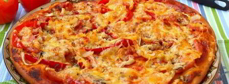 пицца на кефире в духовке. Шаг 12