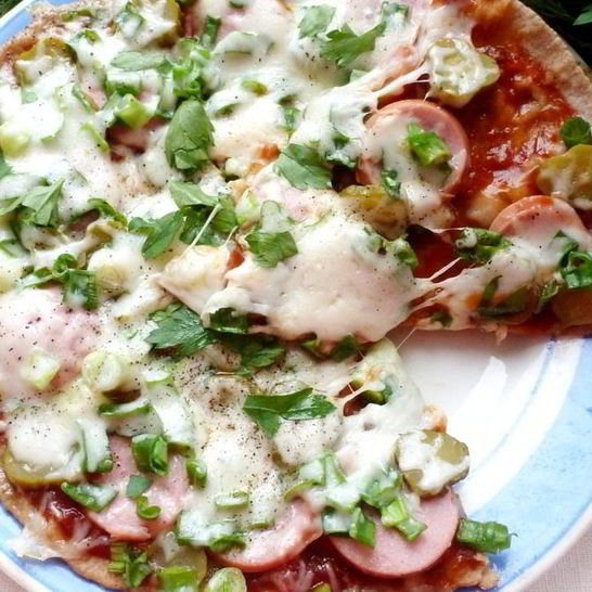 Рецепт пиццы на сковороде