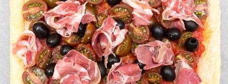 пицца на слоеном бездрожжевом тесте. Шаг 9