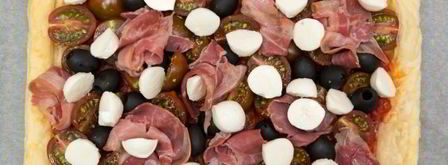 пицца на слоеном бездрожжевом тесте. Шаг 10