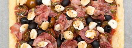 пицца на слоеном бездрожжевом тесте. Шаг 12