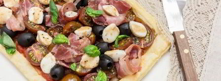 пицца на слоеном бездрожжевом тесте. Шаг 14