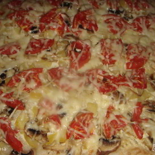 Рецепт пиццы ориентале с белыма соусома