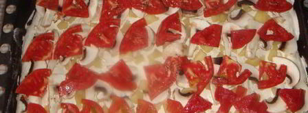 пицца ориентале с белым соусом. Шаг 9