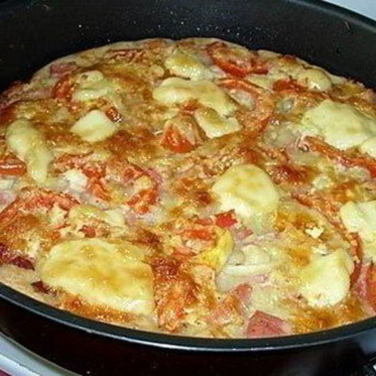 Рецепт пиццы по-домашнему на кефирном тесте