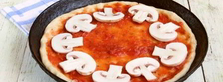 пицца с грибами и сыром. Шаг 6