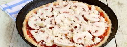 пицца с грибами и сыром. Шаг 7