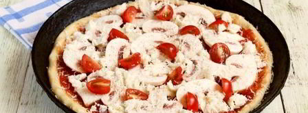 пицца с грибами и сыром. Шаг 8