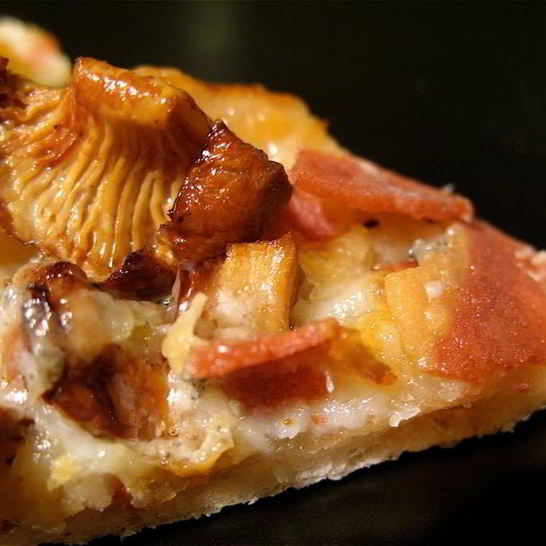 Рецепт пиццы с лисичками