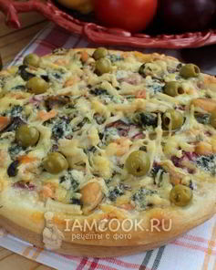 Пицца с морепродуктами