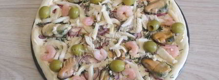 пицца с морепродуктами. Шаг 7