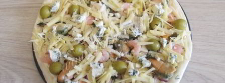 пицца с морепродуктами. Шаг 8