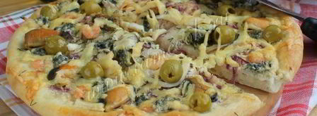 пицца с морепродуктами. Шаг 10