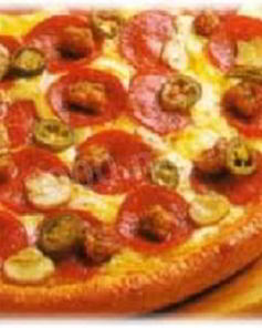 Пицца с семгой и руколой