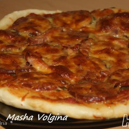 Рецепт пиццы сальсичча с красным перцем