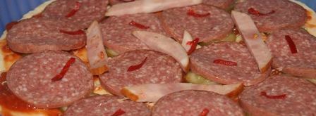 пицца сальсичча с красным перцем. Шаг 7