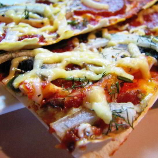 Рецепт тончайшей пиццы на лаваше