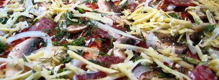 тончайшая пицца на лаваше. Шаг 2