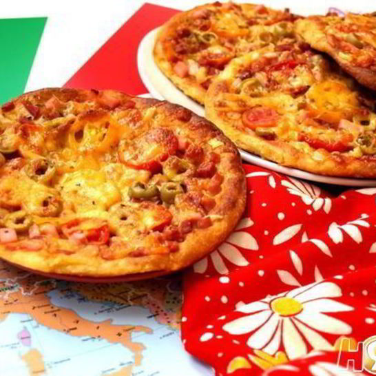 Рецепт творожных мини-пицц