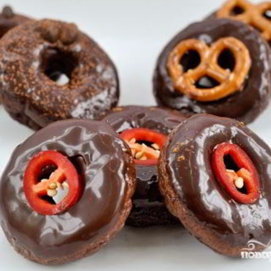 Рецепт шоколадных пончиков