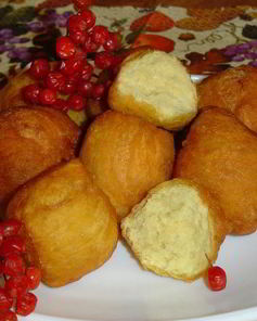 Тыквенно-творожные пончики