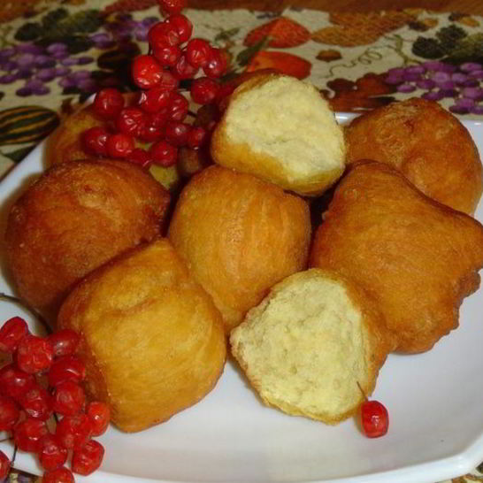 Рецепт тыквенно-творожных пончики