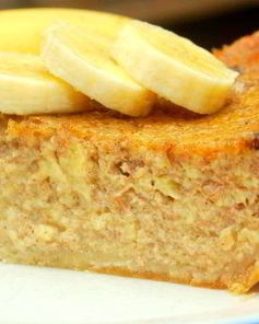 Постная коврижка с медом и бананом