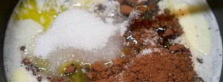 шоколадный пряник чернослив в роме. Шаг 3