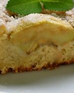 Кокосовая шарлотка с яблоками