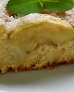 Кокосовая шарлотка с яблоками