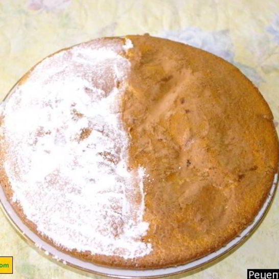 Рецепт шарлотки с какао