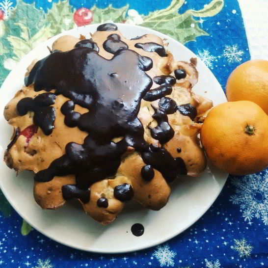 Рецепт шарлотки с клюквой