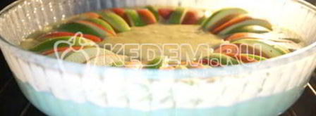 шарлотка с творогом и яблоками. Шаг 12