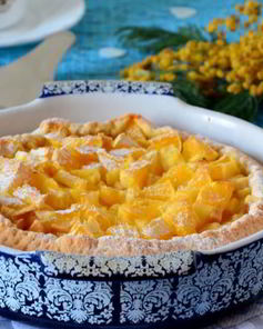 Шарлотка с яблоками и апельсином