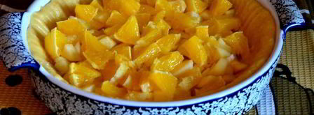 шарлотка с яблоками и апельсином. Шаг 3