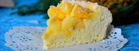 шарлотка с яблоками и апельсином. Шаг 4