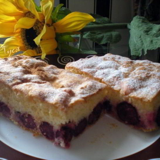 Рецепт вишневой шарлотки