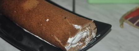 шоколадно-вишневый рулет. Шаг 7