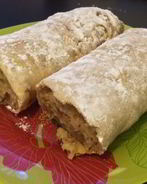 Постный яблочный штрудель