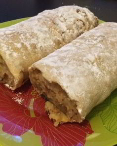 Постный яблочный штрудель