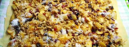 рождественский яблочный штрудель с орехами и сухофруктами. Шаг 9