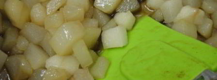 штрудель грушевый с творогом из слоёного теста. Шаг 5