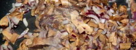 штрудель с курицей и грибами. Шаг 3