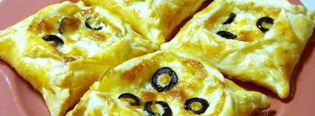 слоеные конвертики 4 сыра. Шаг 5