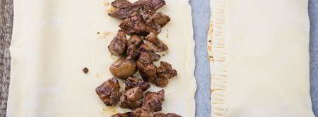 слойки из готового теста. Шаг 2