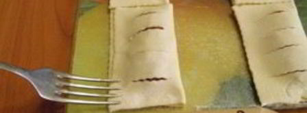 слойки из слоеного бездрожжевого теста. Шаг 5